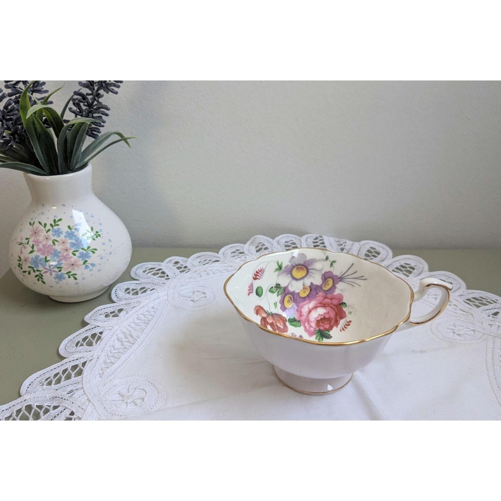 Vintage Paragon Bone China Teacup, England Floral Tea Cup, Replacement cup